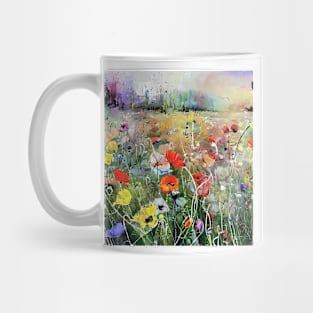 in a middle of a meadows Mug